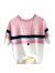 芮帕短袖t恤女2024年新款夏季薄款设计感小众宽松显瘦冰丝针织衫上衣 粉色 S
