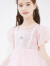迪士尼（Disney）女童连衣裙儿童爱莎公主网纱裙小女孩节日表演裙 HXM092白色140cm