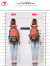 奥利帝克（OLIDIK）背包男女户外旅行包大容量双肩包轻便旅游行李包休闲运动书包 橙色 小号有胸扣（25%客户选择）