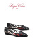 ROGERVIVIER/2024夏季新款RV女鞋I Love Vivier皮革芭蕾舞鞋 黑色 37
