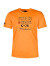 布鲁斯鲨鱼2023新款夏季丝光棉t恤男士潮牌短袖薄款圆领纯色刺绣体恤打底衫 橙色 L适合68至74公斤