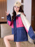 墨媛（MOYUAN）冲锋衣短外套女2024新款韩版宽松型休闲短外套潮 紫色 S 85-105斤