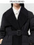 太平鸟【商场同款】太平鸟女装冬季新款呢料大衣式羽绒服A1ACD4285 黑色 XL