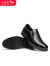 红蜻蜓男鞋 商务正装套脚舒适休闲皮鞋 黑色加绒 44