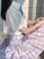 瑟空（SEKONG）2024夏新款日系jk制服格裙飞天猪刺绣套装少女感两件套YMM 半身裙 XS