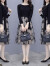 FEISIMI轻奢品牌2024年新款连衣裙夏装衣服女装夏季气质女神范夏天裙子 图片色短袖 2XL