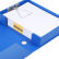  华杰 文件盒A4档案盒资料盒收纳盒办公用品 磁扣文件夹 HT6012有夹蓝色 背宽68mm 2个