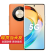 华为可选 现货当天发 新品X50 5G手机 曲面屏 屏幕指纹 华为mate60pro p60pro店内在售 燃橙色12GB+256GB 官方标配