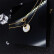 【二手99新】Cartier卡地亚项链18k黄金白贝母镶钻迷你款护身符项链 B3047100白珍珠贝母