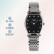 【二手95新】浪琴 嘉岚系列 女士石英手表 精钢 超薄款式 表径 22*24.5mm 黑盘钻刻L4.205.4.58.6 单表