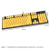 斐尔可 FKBN104MRL/EFY2「104忍者圣手二代」机械键盘 黑色边框黄色键帽 红轴 绝地求生吃鸡键盘