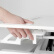 Brateck 站立办公升降台式电脑桌 华硕戴尔笔记本显示器支架台办公桌 可移动折叠式工作台书桌DWS06-02白色