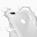 飞创 苹果7plus手机壳iPhone7/8plus保护套 iphone钢化玻璃壳  透白