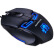 新贵（Newmen）N600 蓝色呼吸灯6键游戏鼠标 拉丝黑色