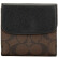 【备件库9成新】COACH 蔻驰 奢侈品 女士咖啡配黑色皮质短款钱包钱夹 F53837 IMAA8