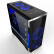 爱国者（aigo）武极Ⅰ 黑色 分体式机箱（支持ATX主板/标配3把蓝色风扇/大侧透/USB3.0/HD音频）