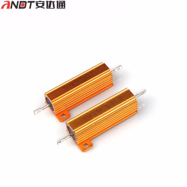 安达通 电阻器 RX24黄金铝壳大功率电阻黄金铝壳大功率电阻 50W0.22R