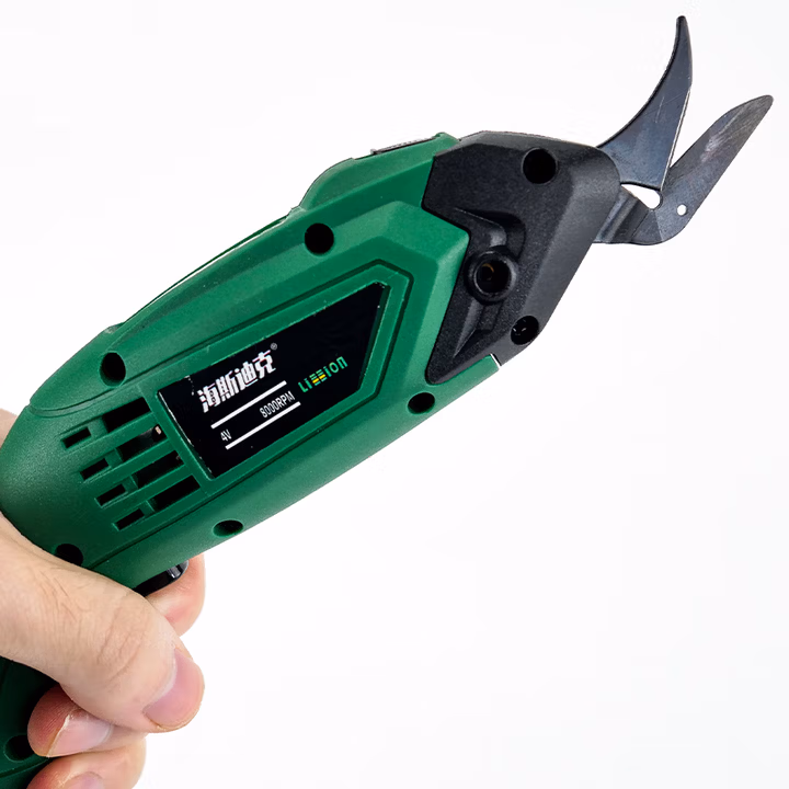 海斯迪克 电动剪刀裁布剪刀服装皮革地毯修边剪刀 4000毫安一电一充塑盒装