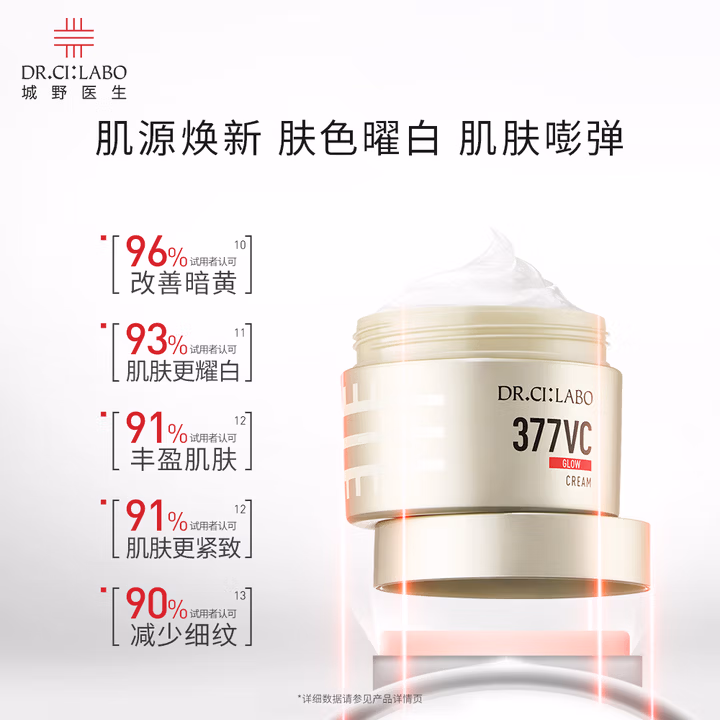 城野医生377美白面霜第2代377嘭嘭霜50g 淡斑补水保湿