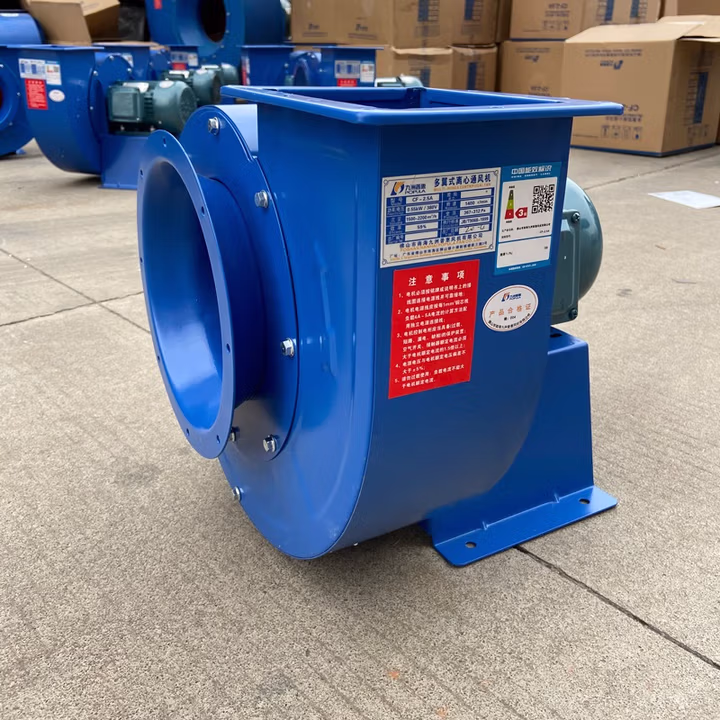 九洲普惠正品CF多翼式离心风机380v强力排烟蜗牛抽风机管道工业九州风机！ 2.5A-550W-220V-1400转