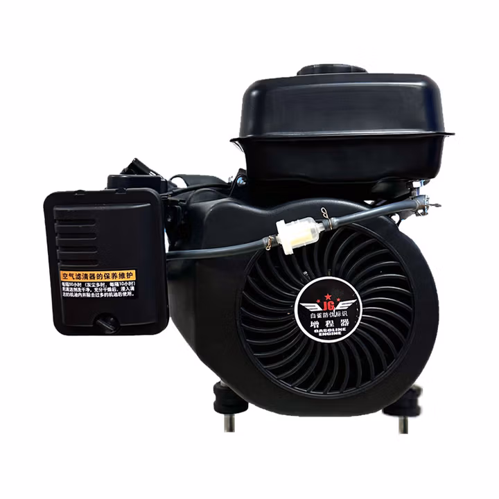 定制48V60V72V四轮车汽车轿车汽油充电发电机增程器 高智能4000w分体双