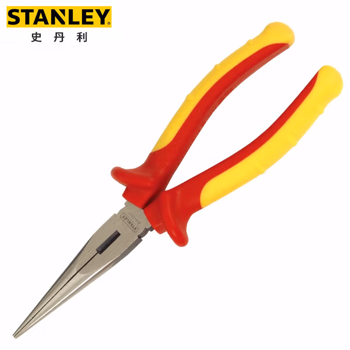 史丹利（STANLEY）FatMax绝缘尖嘴钳8.5英寸工业级多功能电工钳尖咀尖