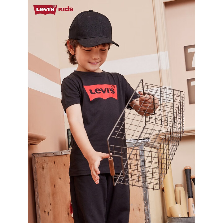Levi’s 李维斯 纯棉 儿童短袖T恤 双重优惠折后￥34.7包邮 110~140码可选