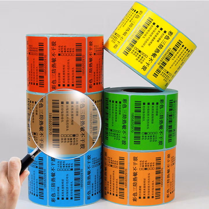 昕维（xinwei）彩色热敏标签纸三防不干胶条码打印机贴纸红黄蓝绿咖啡橙棕橘黄色