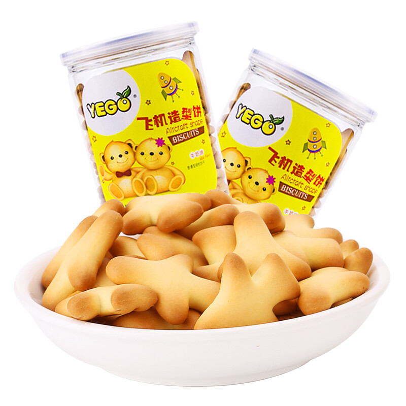 滨崎 史努比 飞机饼干 牛奶味 120g/罐