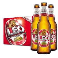 LEO豹王 大麦芽啤酒 泰国原装进口330ml*12瓶 精酿整箱装