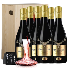 拉图雷蒙城堡法国原瓶进口朗格多克法定产区AOP红酒 鹿王维恩系列干红葡萄酒 曼蒂六瓶装