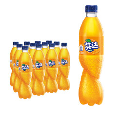 芬达 Fanta 橙味 汽水饮料 碳酸饮料 500/600ml*12瓶整箱装
