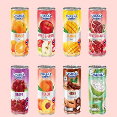 芭提娅（恰芭）泰国进口果汁饮料12罐芒果葡萄橙汁椰汁桃汁苹果口味组合 芭提雅（恰芭）随机8罐组合
