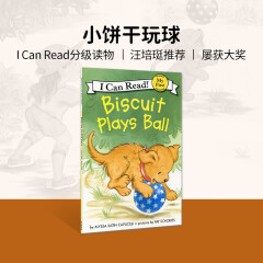 英文原版绘本 Biscuit Plays Ball 小饼干狗 玩球 I Can Read系列 4-8岁#
