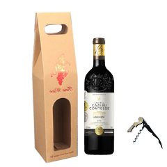 法国原瓶进口法定产区朗格多克AOC红酒 CAZEAU COMTESSE伯爵城堡干红葡萄酒 单瓶装750ml