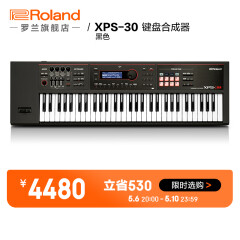 罗兰（Roland）XPS-30合成器 快速入门61键紧凑便携MIDI编曲键盘 专业舞台演出 XPS-30 黑色