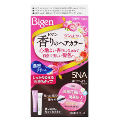 Bigen美源（Bigen）染发剂日本进口植物花果香遮盖白发焗油膏染发霜 5NA号深自然棕色