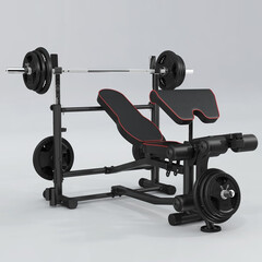 康强 BK3011多功能卧推架举重床综合训练器健身器材杠铃架 BK3011裸机