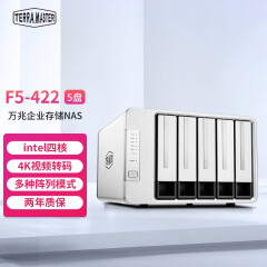 铁威马（TERRA MASTER） F5-422 五盘位 企业级万兆网络NAS 网络存储服务器 空槽+5*8T酷狼 组40T