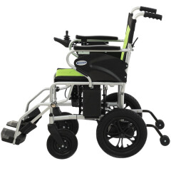 互邦电动轮椅HBLD2铝合金轻便可折叠残疾人车 大轮两用锂电旅行电动轮椅 小轮款双控
