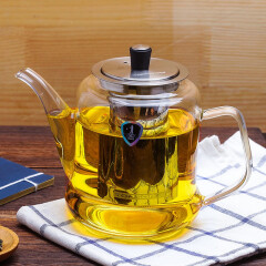 大容量加厚耐高温玻璃茶壶带茶漏过滤花茶长嘴凉水壶新品 1000ml