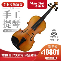 玛蒂尼MN-09手工提琴成人儿童考级演奏小提琴进口乌木配件扳指