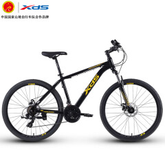 喜德盛（xds） 山地自行车黑客350机械碟刹禧玛诺21速 入门休闲单车 黑金17