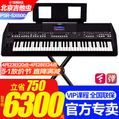 雅马哈PSR SX600 SX700电子琴61键成人专业教学直播娱乐舞台弹唱SX900  PSR-SX600原装标配+全套礼包