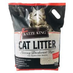 铠泽金膨润土猫砂吸水结团猫砂 宠物猫咪厕所用品成幼猫猫砂 红袋猫砂-8kg