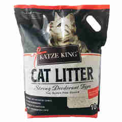 铠泽金膨润土猫砂吸水结团猫砂 宠物猫咪厕所用品成幼猫猫砂 红袋猫砂-8kg