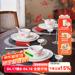 华光国瓷 碗盘餐具套装 抗菌骨瓷餐具碗碟套装 乔迁结婚送礼 花好月圆 花好月圆4.5寸碗单只