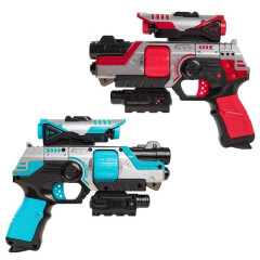 闪电之星玩具枪儿童双人对战电动声光激光手枪亲子玩具2-8岁男孩生日礼物