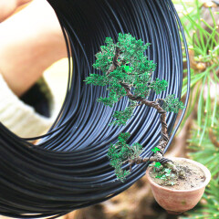 蓝桂圆（languiyuan）盆景造型材料盆景铝线园艺铝丝扎丝盆景铝丝专用铝丝工具定型绑丝 黑色铝丝套餐(1.5、2.5、3.5mm各一斤