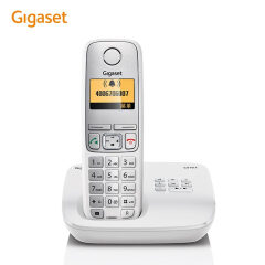 集怡嘉(Gigaset)原西门子电话机C510A系统德国原装进口录音 中文菜单数字答录无绳电话机 单机白